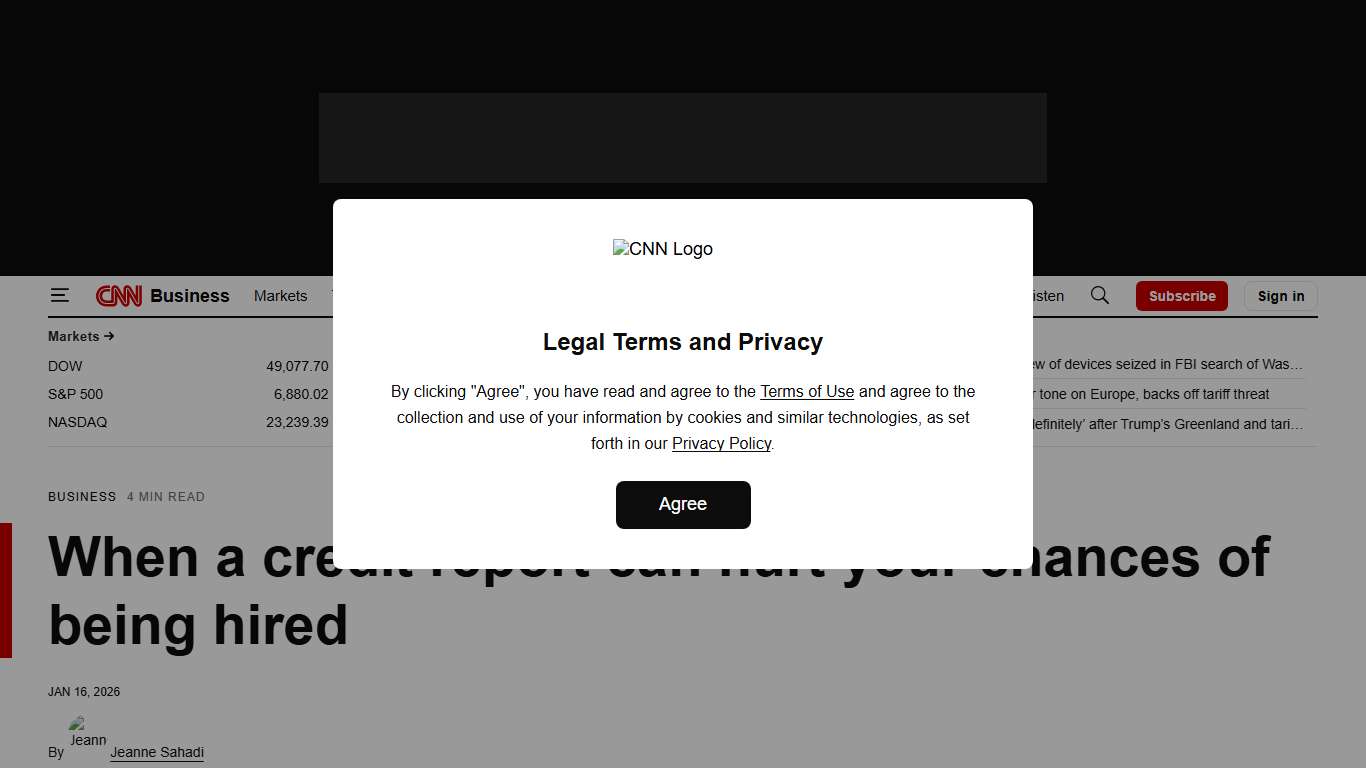 Background checks: When a credit report can hurt your chances of being hired | CNN Business
